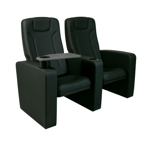 Poltrona per cinema in schiuma di poliuretano - KING RUBY BEST - Euro Seating International - in polipropilene / contract / nera