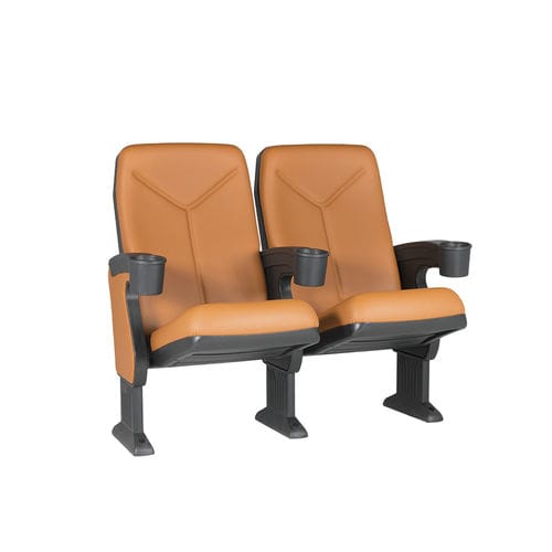 Poltrona per cinema in schiuma di poliuretano - BOGART V03 - Euro Seating International - in polipropilene / contract / arancione