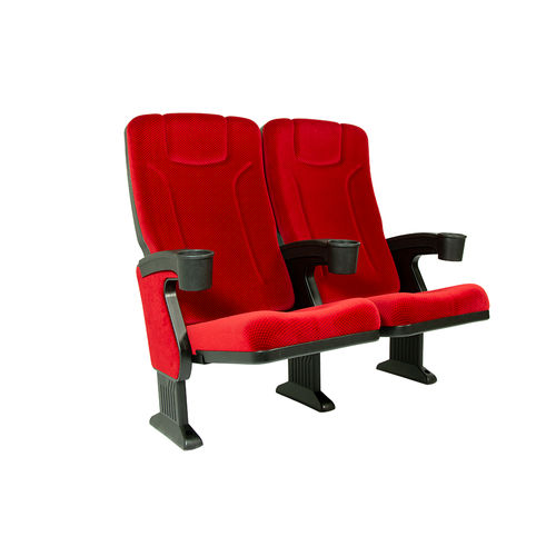 Poltrona per cinema in schiuma di poliuretano - KING RUBY V03 - Euro Seating International - in polipropilene / contract / rossa