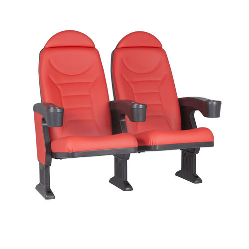 Poltrona per cinema in schiuma di poliuretano - MONTREAL CLUB V05 - Euro Seating International - in polipropilene / contract / rossa