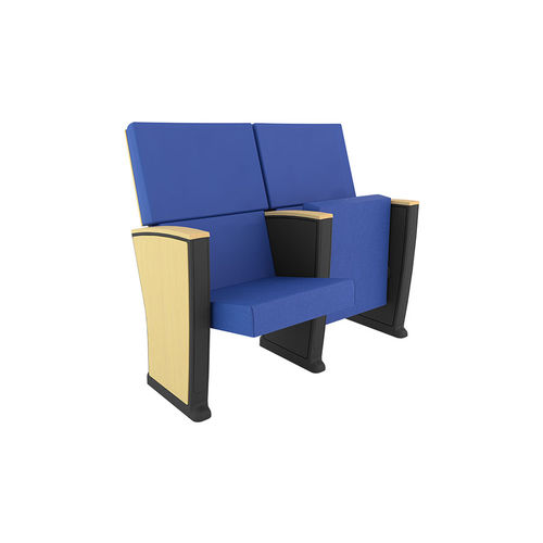 Poltrona per auditorium contemporanea - THALES PLUS - Euro Seating International - in tessuto / in polipropilene / pieghevole