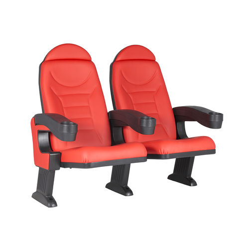 Poltrona per cinema in polipropilene - MONTREAL CLUB COMFORT V07 - Euro Seating International - in schiuma di poliuretano / contract / arancione