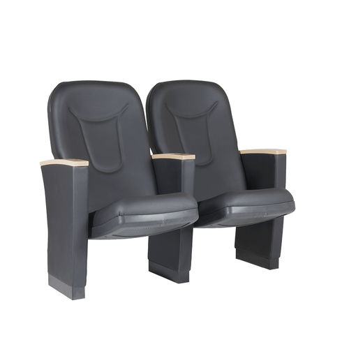 Poltrona per auditorium contemporanea - FUSHION - Euro Seating International - in schiuma di poliuretano / in legno / in acciaio