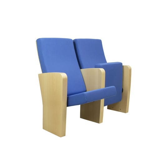 Sedia per auditorium contemporanea - BRISTOL X - Euro Seating International - da interno / in tessuto / in polipropilene