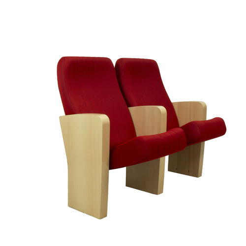 Sedia per auditorium contemporanea - Otelo X - Euro Seating International - da interno / in tessuto / in poliuretano
