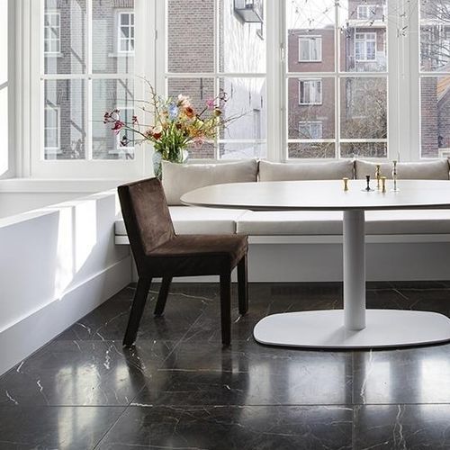 Sedia da pranzo contemporanea - SAAR - Piet Boon Collection - da interno / in tessuto / in pelle