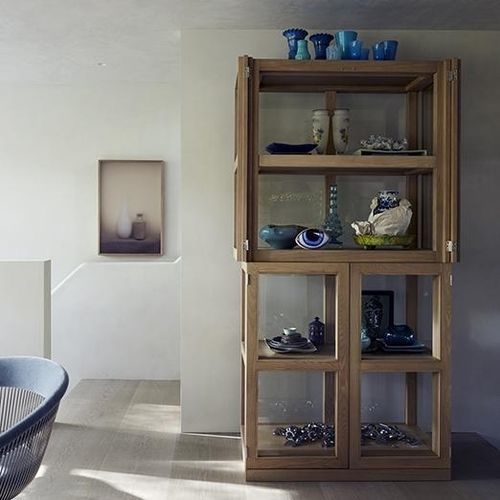 Vetrina contemporanea - TJERK - Piet Boon Collection - in vetro / in rovere / in acciaio inossidabile