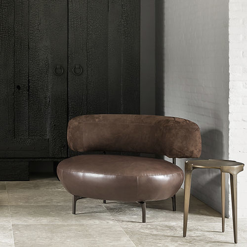 Tavolo d'appoggio contemporaneo - HERO  - Piet Boon Collection - in ottone / con supporto in ottone / rotondo