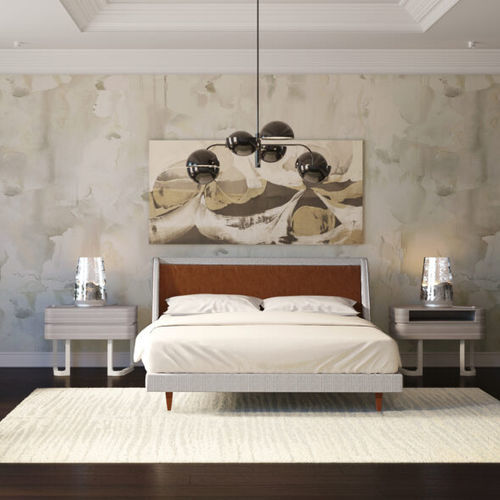 Letto king size - CY Luca - Cliff Young - queen size / contemporaneo / imbottito