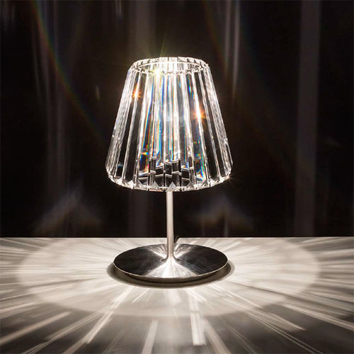 Lampada da tavolo - Glitters  - Cliff Young - in acciaio inossidabile spazzolato / in vetro / contemporanea