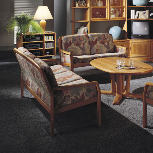Divano design scandinavo - 1613 series - dyrlund - in tessuto / in pelle / con braccioli