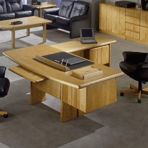 Scrivania moderna - COMMODORE 8911A/8912/8914/8909 - dyrlund - direzionale / da terra / in rovere