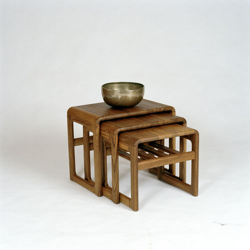 Tavolino estraibile tradizionale - 8314  - dyrlund - in teak / con supporto in teak / rettangolare