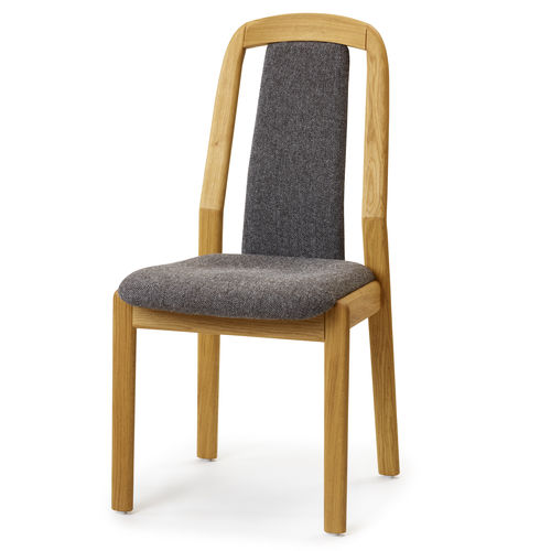 Sedia da pranzo design scandinavo - 1589 - dyrlund - da interno / in pelle / con supporto in teak