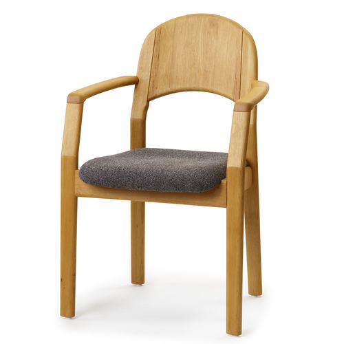 Sedia da pranzo design scandinavo - 1598A - dyrlund - da interno / in pelle / con supporto in legno