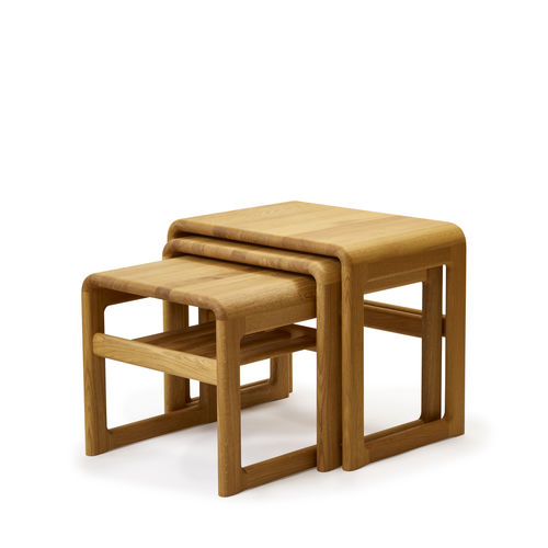 Tavolino estraibile design scandinavo - 8314 - dyrlund - in rovere / in noce / in faggio