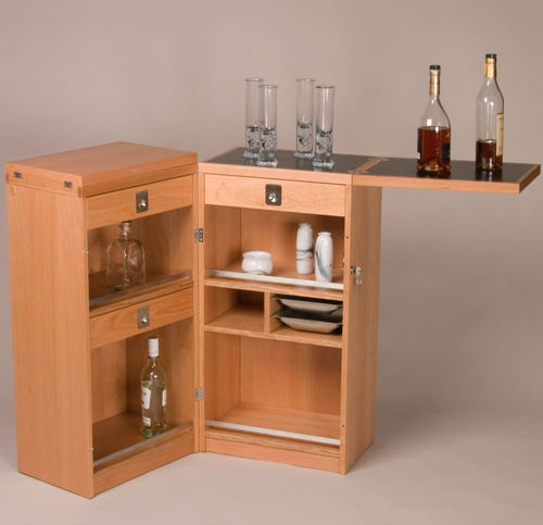 Mobile bar tradizionale - 7712 - dyrlund - in legno / con cassetti