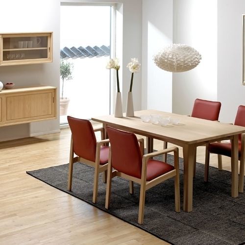 Sedia da pranzo design scandinavo - 8473ALK - dyrlund - da interno / in pelle / con supporto in quercia