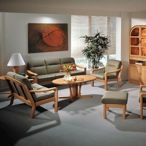 Tavolino basso design scandinavo - 9256 - dyrlund - in faggio / con supporto in faggio / ovale