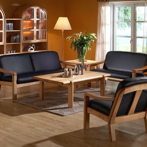 Tavolino basso design scandinavo - 1511D - dyrlund - con finitura ontano / con supporto in ontano / rettangolare