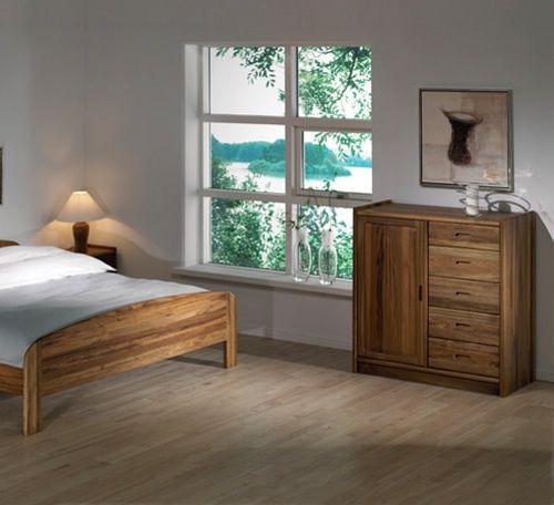 Cassettone design scandinavo - 2144M - dyrlund - in teak / con cassetti / 5 cassetti