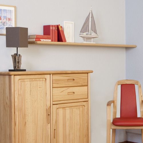 Scaffale design scandinavo - 1176M-163 - dyrlund - a muro / in faggio / per camera da letto