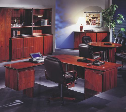 Scrivania moderna - APOLLO 6001/6007/6007K/6013 - dyrlund - direzionale / da terra / in legno di rosa