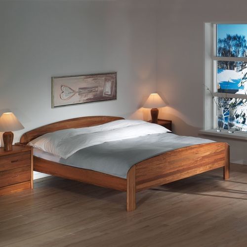 Letto design scandinavo - 1335 - dyrlund - matrimoniale / in legno