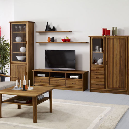 Parete attrezzata per soggiorno design scandinavo - dyrlund - in rovere / in legno massiccio / in faggio
