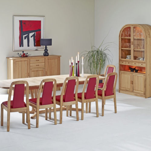 Sedia contemporanea - 1589K - dyrlund - da interno / in tessuto / con supporto in legno