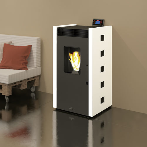 Stufa a pellet - ZOE - Bronpi - 8 kW / 9 kW / a pavimento