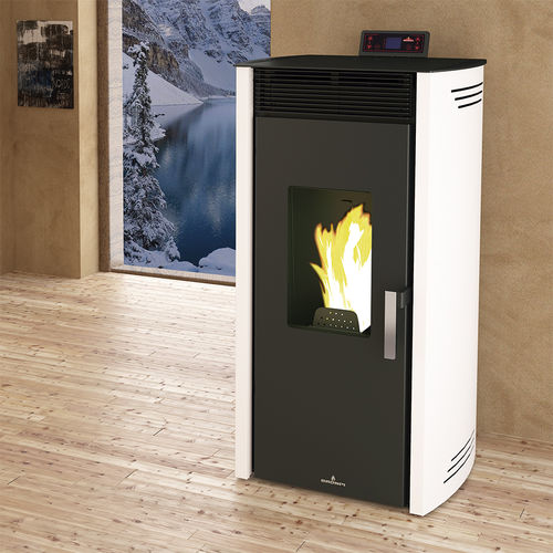 Termostufa a pellet - NOA HYDRO - Bronpi - 10 kW...20 kW / a pavimento / contemporanea
