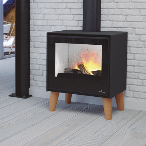 Stufa a legna - ARUS - Bronpi - 5 kW...10 kW / 0 - 5 kW / con piedi