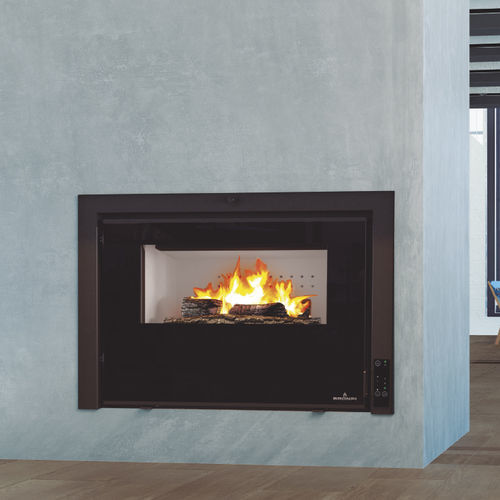 Inserto per camini a legna - INSERT-HYBRID - Bronpi - a pellet / in acciaio / in ghisa