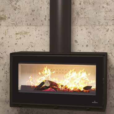 Stufa a legna - CAIRO 90 BOX - Bronpi - 5 kW...10 kW / 0 - 5 kW / 10 kW...20 kW