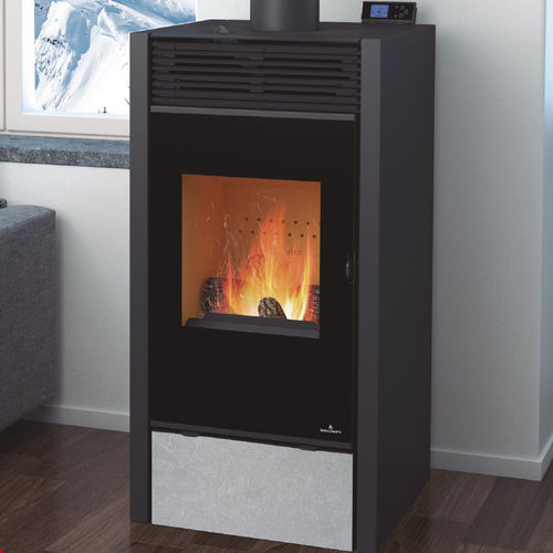 Stufa a legna - HYBRID - Bronpi - a pellet / 5 kW...10 kW / 0 - 5 kW
