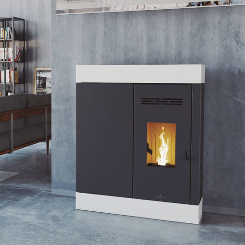 Stufa a pellet - CIRA - Bronpi - 5 kW...10 kW / 0 - 5 kW / da parete