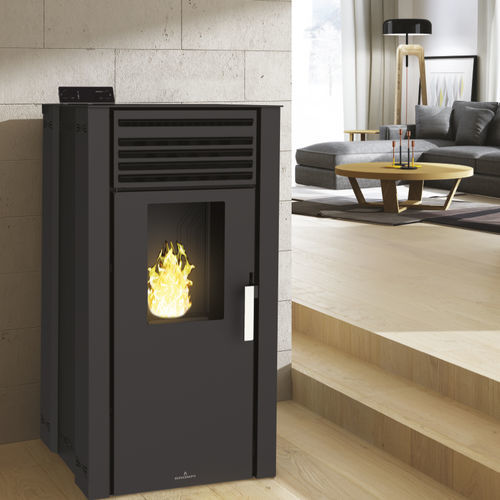 Stufa a pellet - EVA-NC - Bronpi - 5 kW...10 kW / 10 kW...20 kW / a pavimento