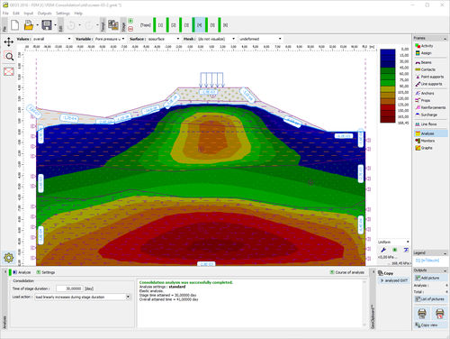 Software di modelizzazione - FEM – CONSOLIDATION - FINE - di calcolo delle strutture / di calcolo geotecnico / di analisi