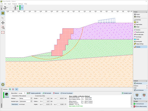 Software di progettazione - GABION - FINE - di gestione di cantieri / di calcolo geotecnico / di calcolo per muri di sostegno