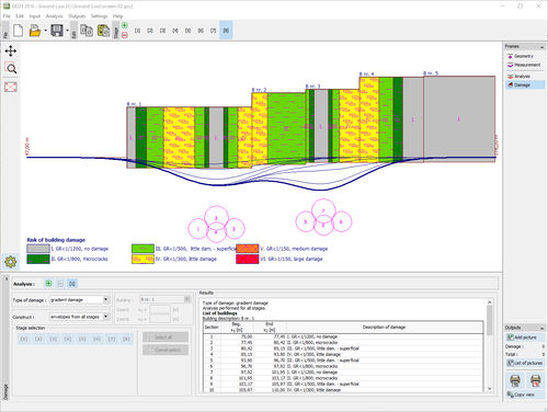 Software di calcolo geotecnico - GROUND LOSS - FINE - di analisi / per strutture in calcestruzzo