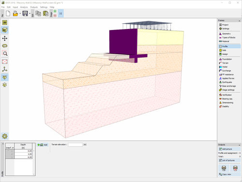 Software di progettazione - MASONRY - FINE - di gestione di cantieri / di calcolo geotecnico / di calcolo per muri di sostegno