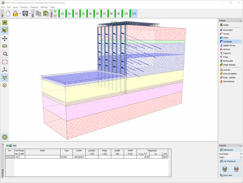 Software di progettazione - SHEETING CHECK - FINE - di modelizzazione / di calcolo geotecnico / di calcolo per muri di sostegno