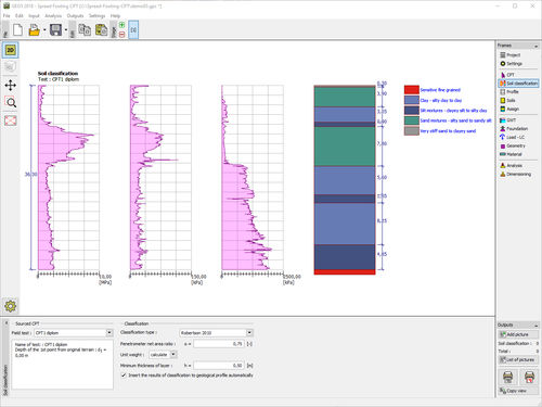 Software di progettazione - SPREAD FOOTING CPT - FINE - di calcolo per fondazioni speciali / di analisi / per strutture in calcestruzzo