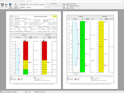 Software di gestione dati - STRATIGRAPHY – LOGS - FINE - di calcolo geotecnico / per struttura in acciaio