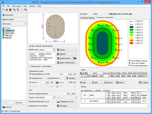 Software di progettazione - FINE - di analisi / per strutture in calcestruzzo / per progettazione antincendio