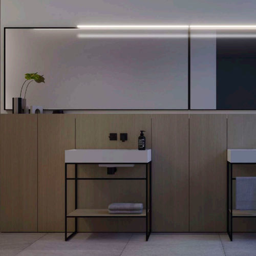 Mobile da bagno contemporaneo - DOGMA1 - IDEAGROUP - per uso residenziale / in legno / laccato