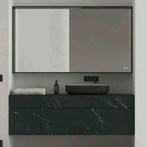 Mobile lavabo sospeso - DOGMA2 - IDEAGROUP - in legno / contemporaneo / senza ante