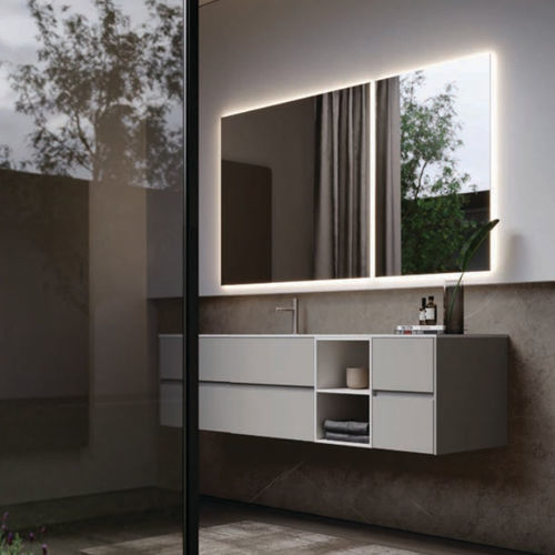 Mobile lavabo sospeso - NYÙ 02 - IDEAGROUP - in HPL / contemporaneo / senza ante