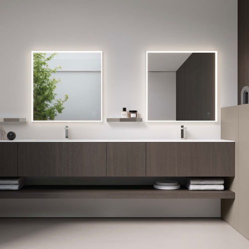 Specchio da bagno a muro - JOULE - IDEAGROUP - contemporaneo / quadrato / verticale